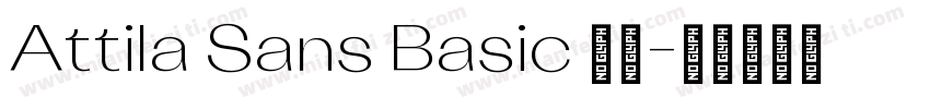 Attila Sans Basic 字体字体转换